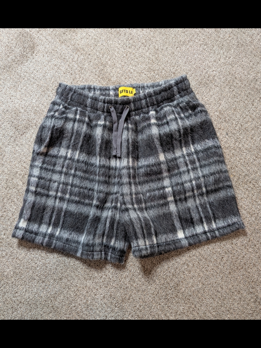 GFTD LA Furry Plaid Lounge Shorts XXL